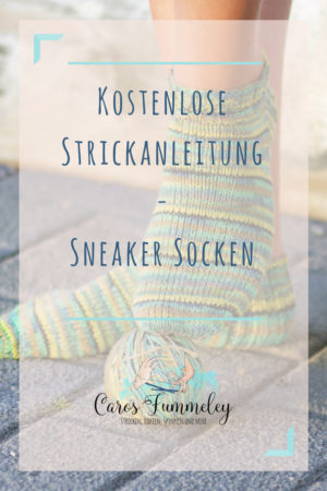 Kostenlose Anleitung zum Sneaker Socken stricken für Anfänger
