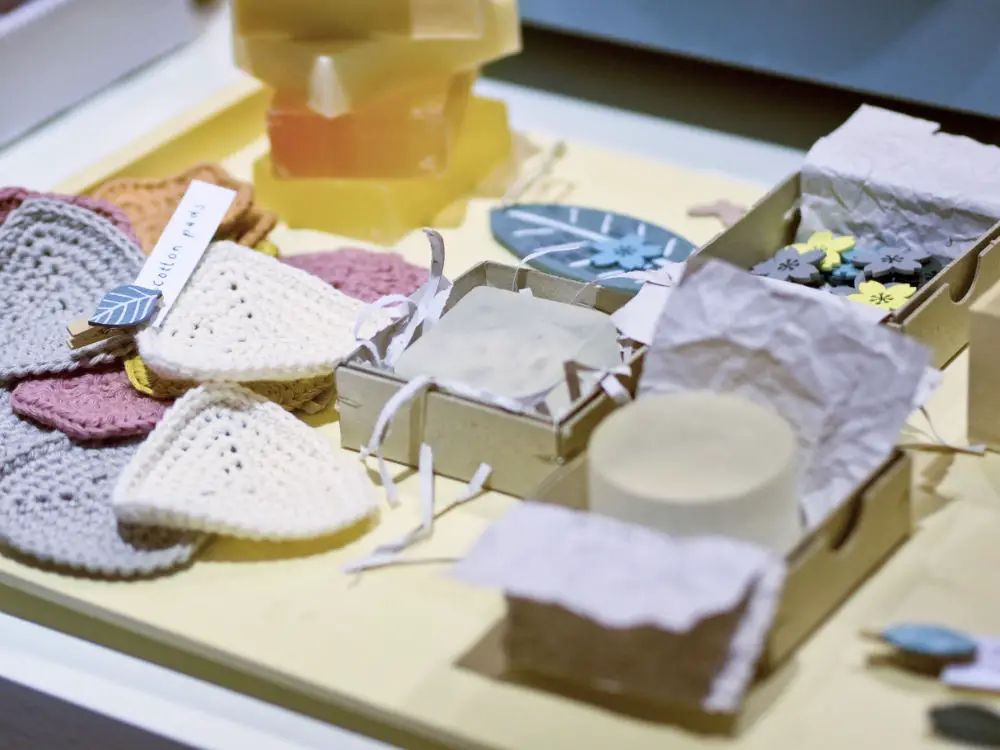Seifen und Kosmetikpads selbstgemacht von rico design auf der Creativeworld 2020