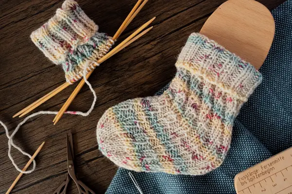 Babysocken stricken ohne Ferse